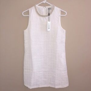 NWT WHY Dress Pearl Neck Line Dress